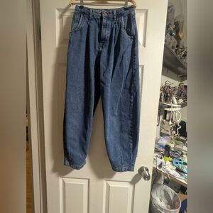 Zara Women's Relaxed Fit Jeans - Deep Blue